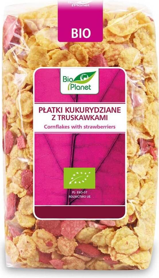 FLAKES DE MAÏS AUX FRAISES BIO 250 g - BIO PLANET DDM: 10-2026