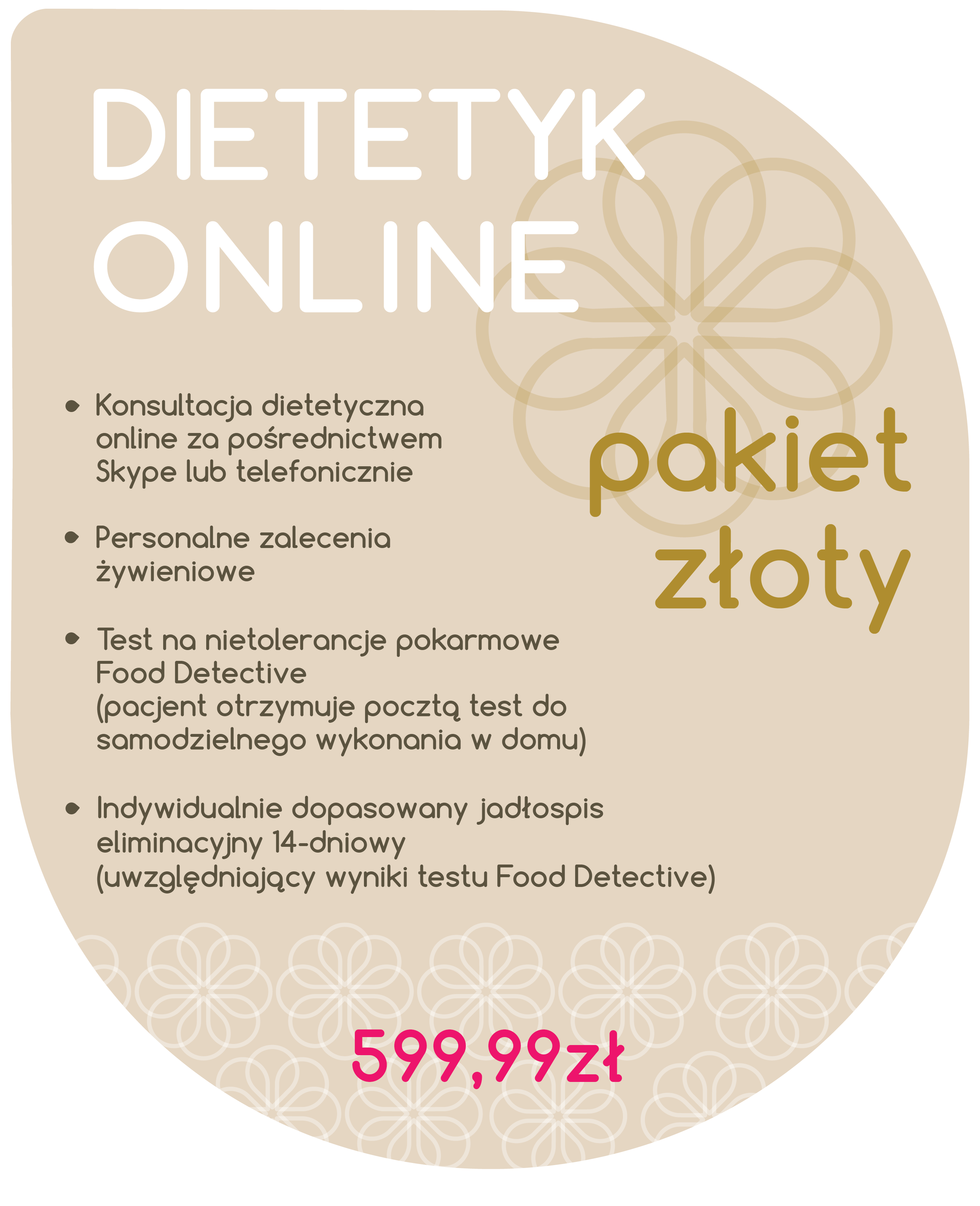 Diététiste en ligne - forfait or (test d'intolérance alimentaire de détective alimentaire fait maison, envoyé par coursier)