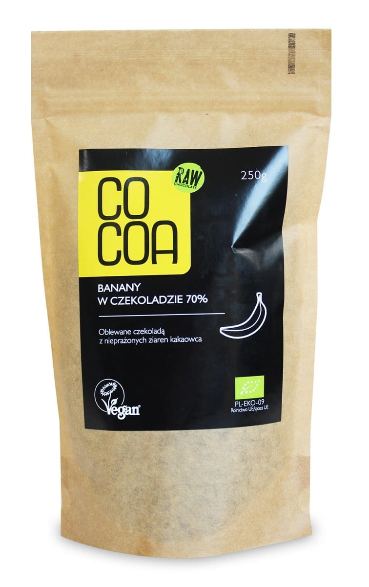 Bananes au chocolat 70% BIO 250 g - CACAO