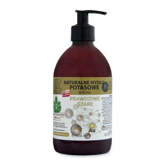 Véritable savon gris à l'or au liquide ionique monoatomique 500ml SOAP BACK TO NATURE