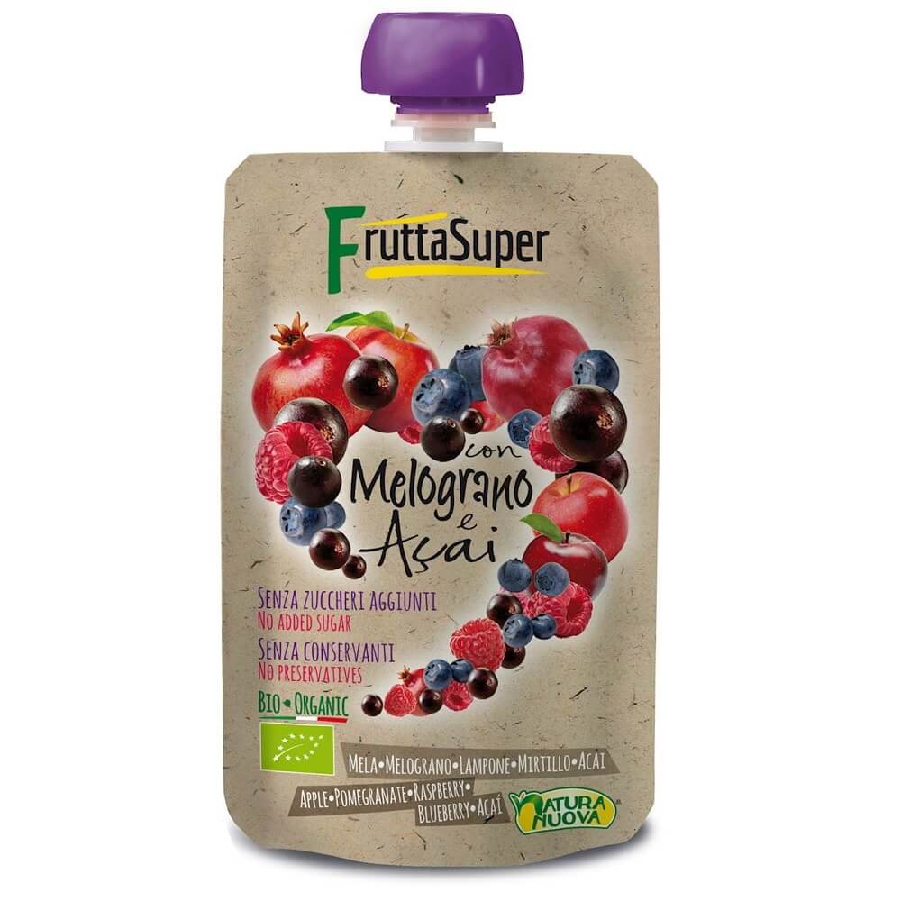 Purée de grenade - açaï BIO 120 g - NATURA NUOVA