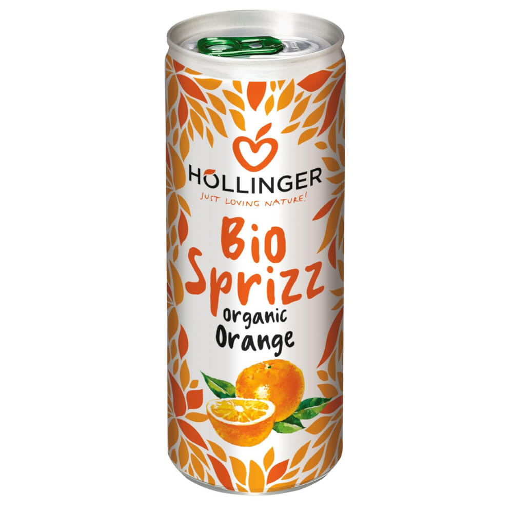 Boisson à l'orange BIO 250 ml (canette) - HOLLINGER