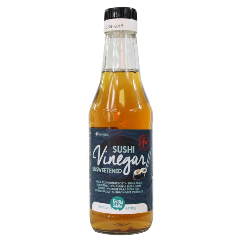 Vinaigre de riz pour sushi BIO non sucré 250 ml - TERRASANA