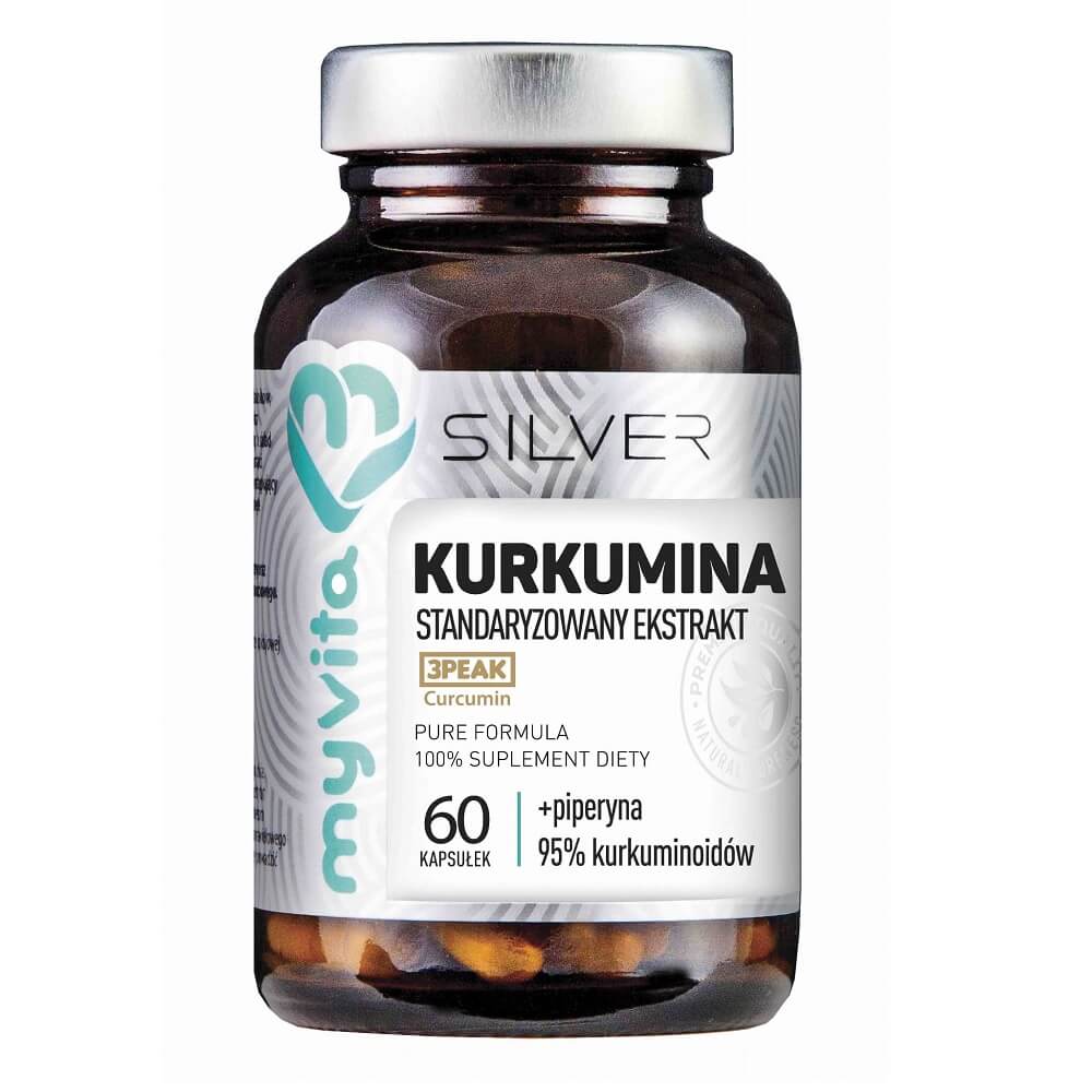 Extrait standardisé de curcumine + pipérine 60 gélules MYVITA SILVER PURE