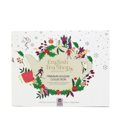 Un coffret de thés de Noël en coffret blanc (48x15) BIO 72 g ENGLISH TEA SHOP