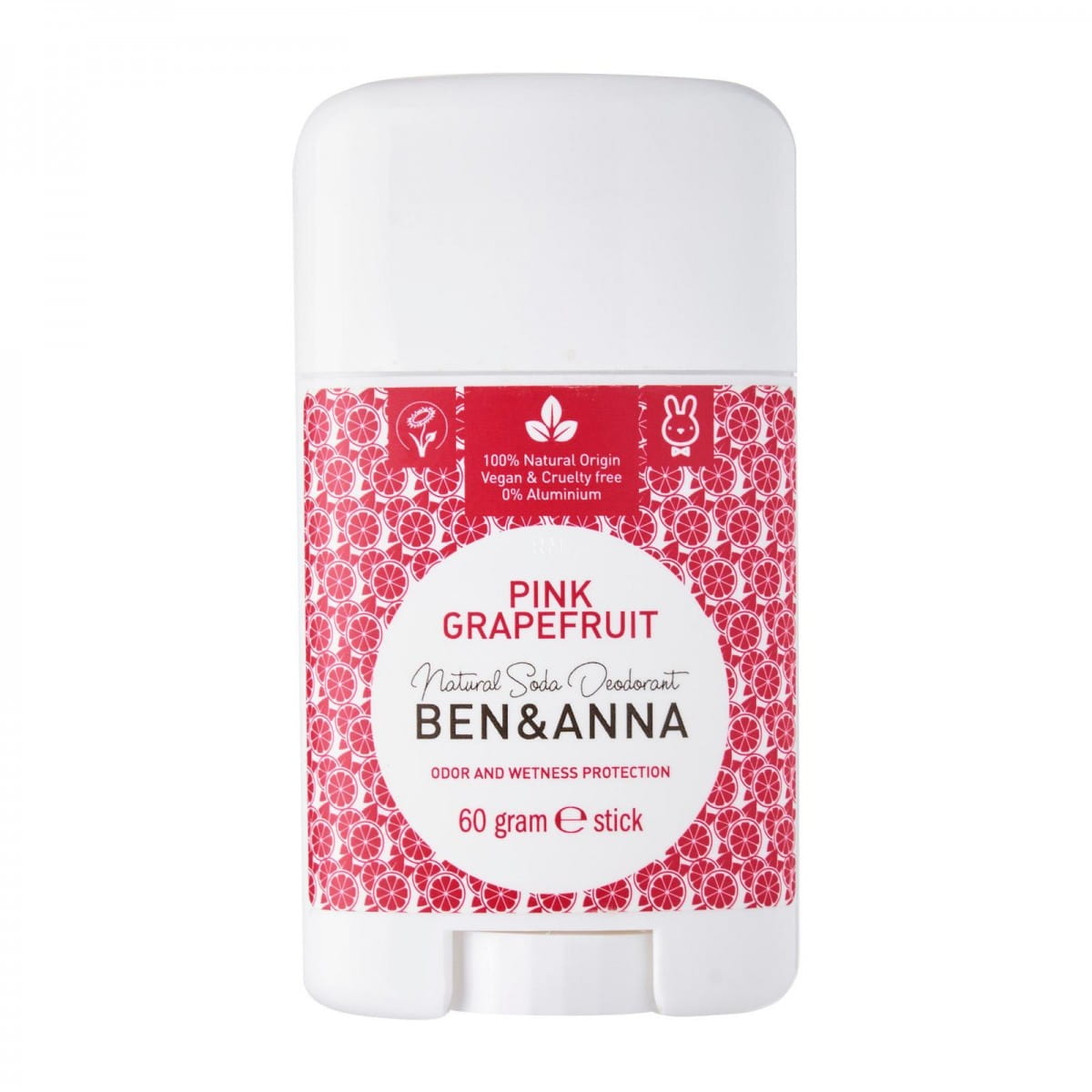 Déodorant stick pamplemousse rose 60 g - BEN & ANNA