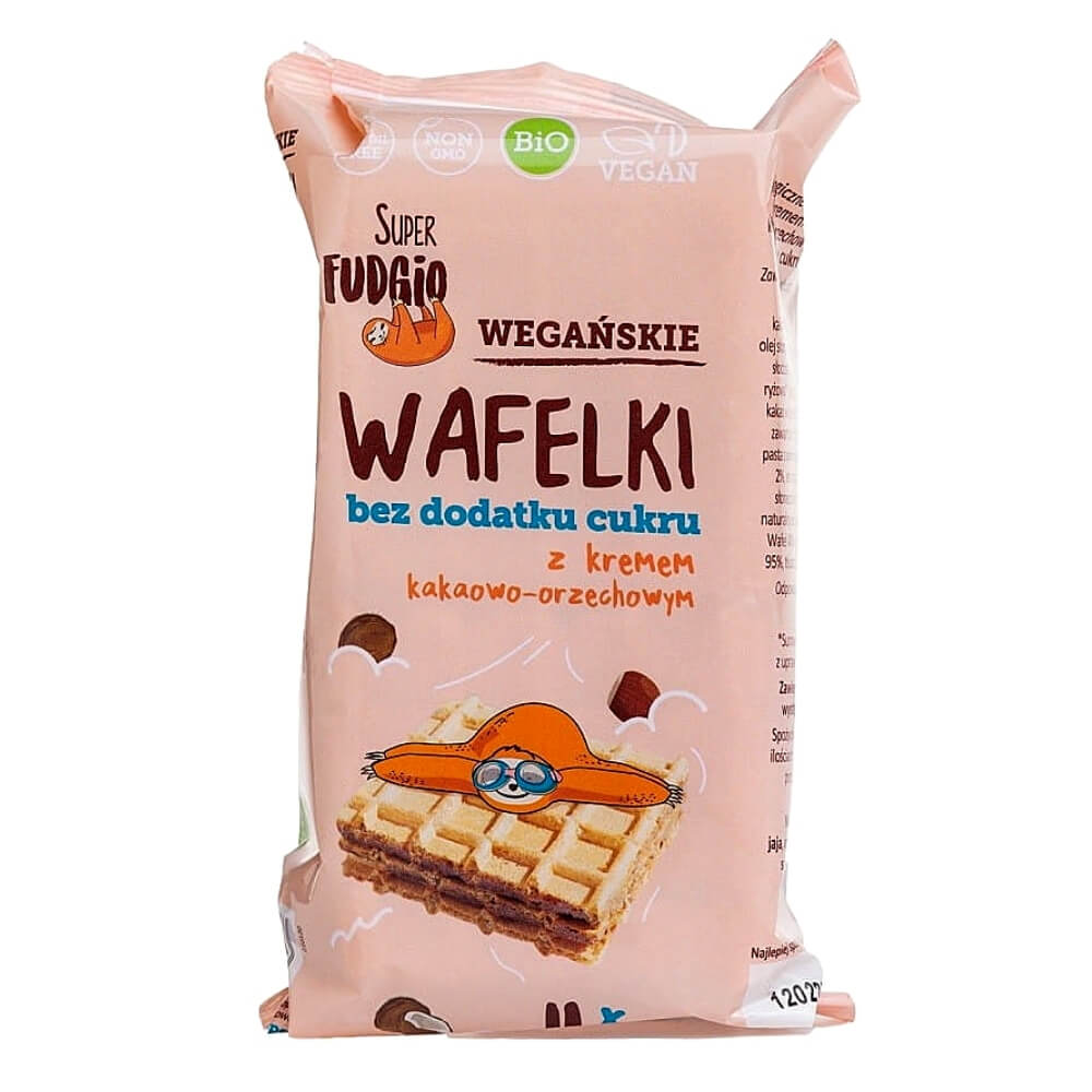 Gaufrettes au cacao et crème de noix sans sucre ajouté BIO (4 x 30 g) 120 g - ME GUSTO (SUPER FUDGIO)