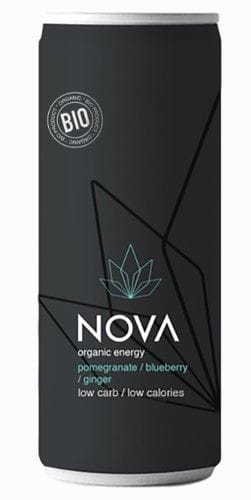 Boisson énergisante aromatisée à la grenade - myrtille - gingembre BIO 250 ml - NOVA