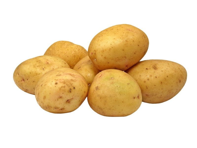 Emballage en vrac (kg) - pommes de terre jaunes, jeunes, fraîches BIO (polonais) (environ 10 kg)