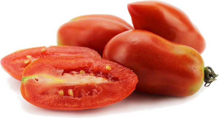 Emballage en vrac (kg) - tomates fraîches san Marzano BIO (polonais) (environ 5 kg)