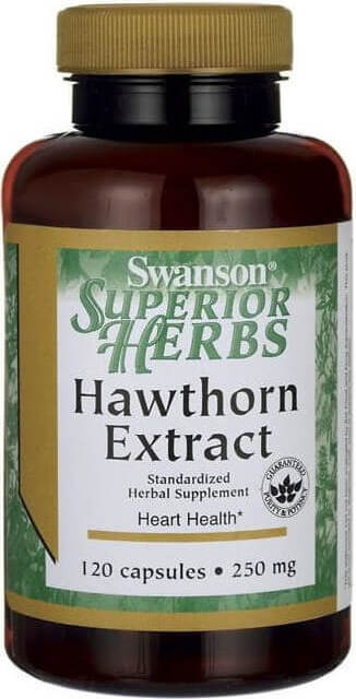 Extrait de fruit d'aubépine extrait d'aubépine 120 gélules de SWANSON