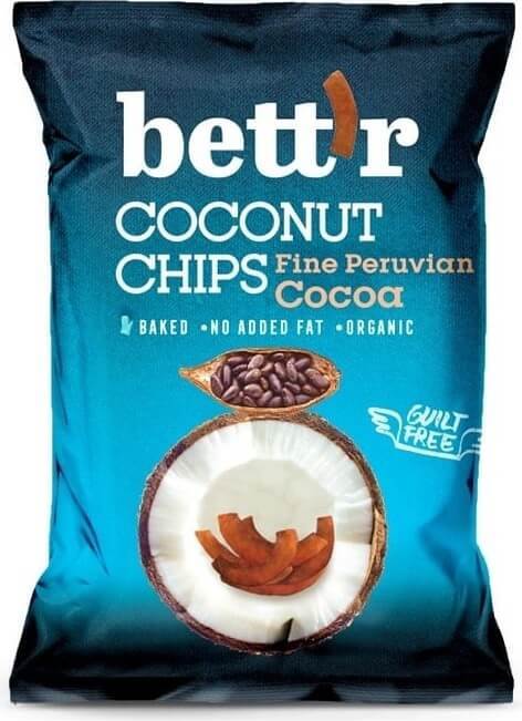 Chips de cacao sans gluten au cacao BIO 40 g BETTR