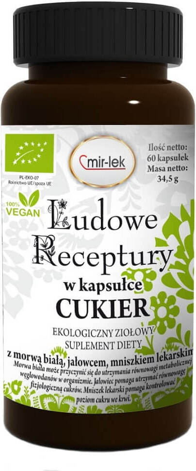 Gélules niveau de sucre BIO 348 g (60 pièces) - MIR - MEDICAMENT