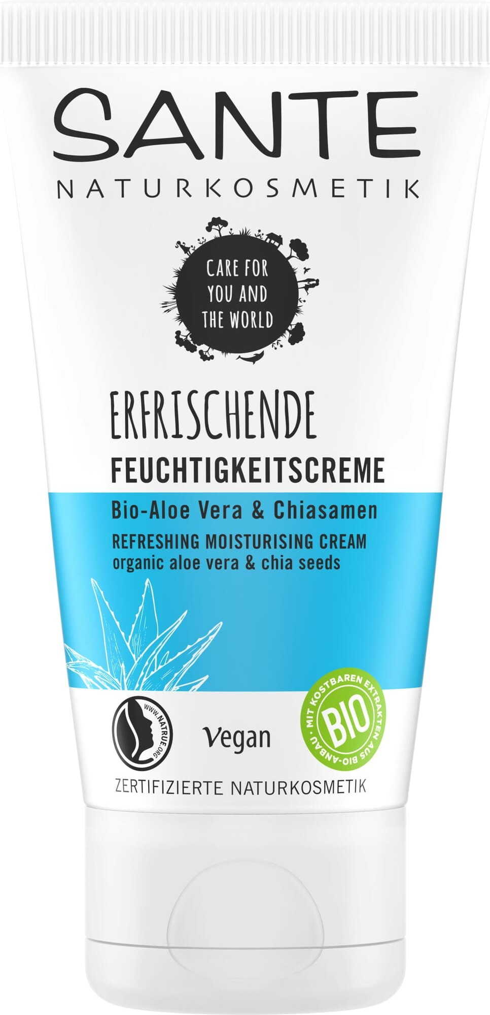 Crème visage hydratante à l'aloe vera et aux graines de chia eco 50 ml - SANTE