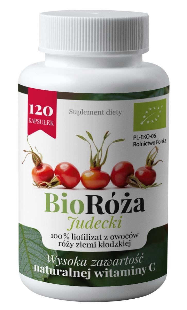 Fruits de rose lyophilisés BIO 120 gélules (36 g) - EKOJUDECCY