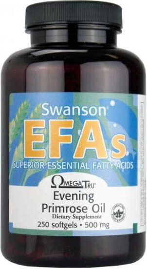 Huile d'onagre huile d'onagre efas 500mg 250 gélules SWANSON