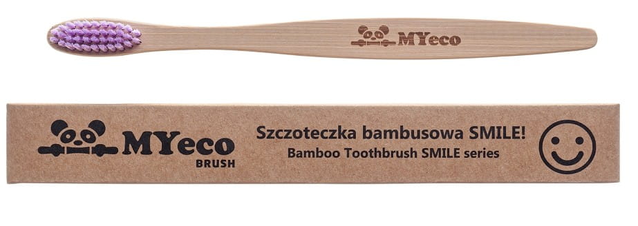 Brosse à dents bambou violette douce - MYECOBRUSH