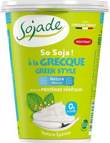 Soja naturel type grec sans gluten BIO 400 g - SOJADE