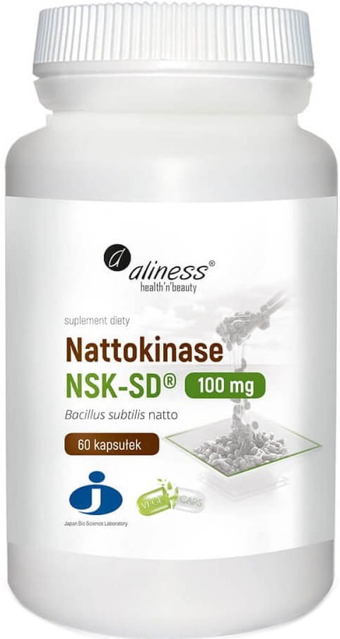 Nattokinase nsk - sd bacillus subtills natto 100mg 60 gélules ALINESS