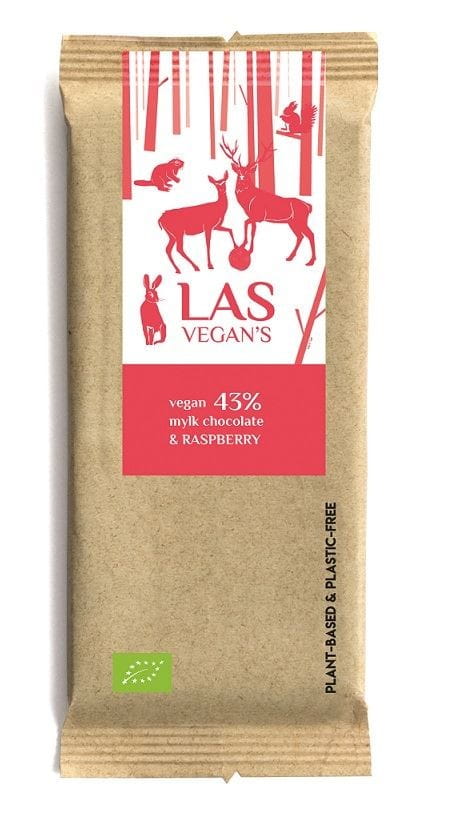 Tablette chocolat-framboise BIO 50 g - LAS VEGANS