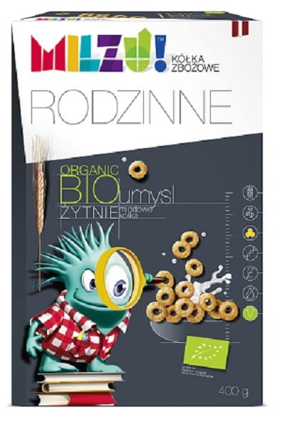 Cercles de seigle et d'avoine au miel "esprit" BIO 400 g - MILZU