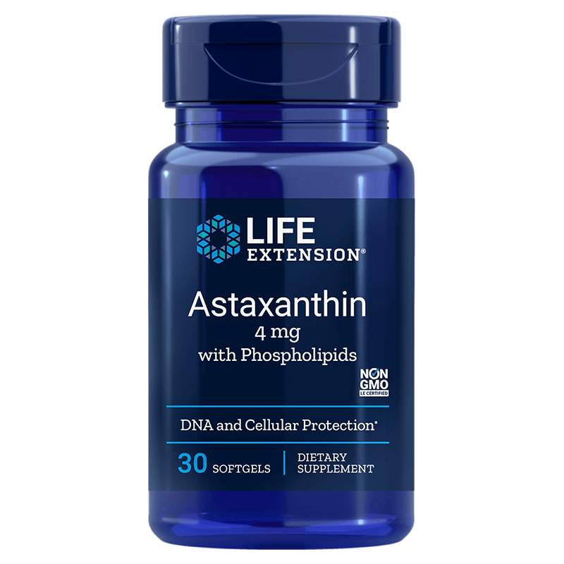 Astaxanthine 4 MG et phospholipides 30 gélules PROLONGATION DE VIE