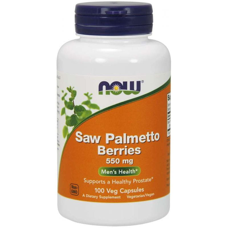 Baies de palmier nain Baies de palmier nain 550 MG 100 gélules NOW FOODS