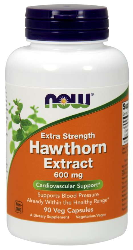 Extrait d'aubépine aubépine 600 MG 90 gélules NOW FOODS