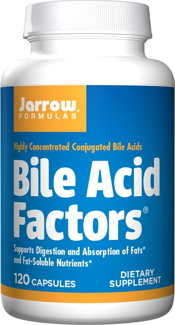 Acides biliaires facteurs acides biliaires 120 gélules FORMULES JARROW