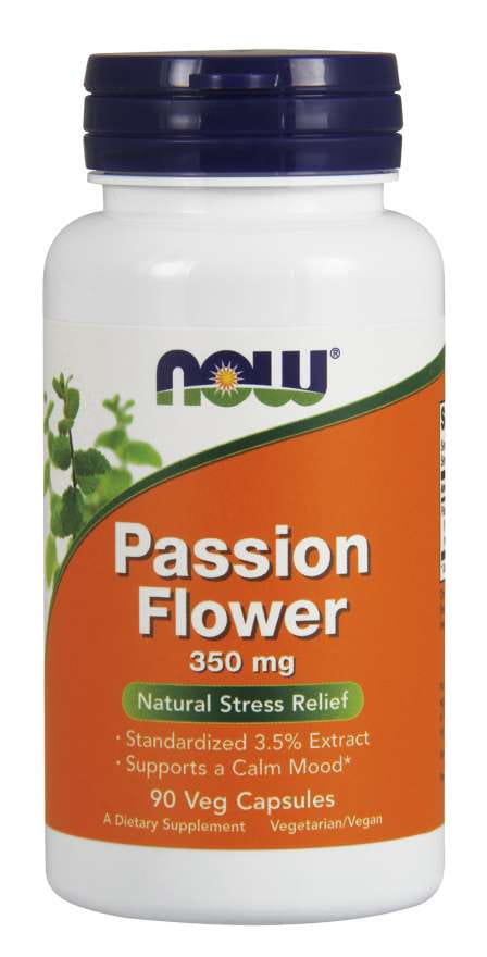 Passiflore 350 MG Extrait de Passiflore 90 gélules NOW FOODS