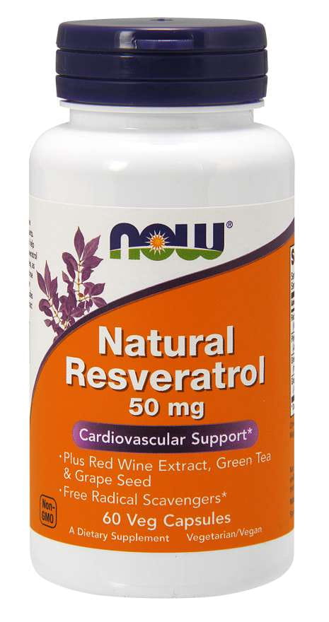Resvératrol naturel 50 MG 60 gélules NOW FOODS