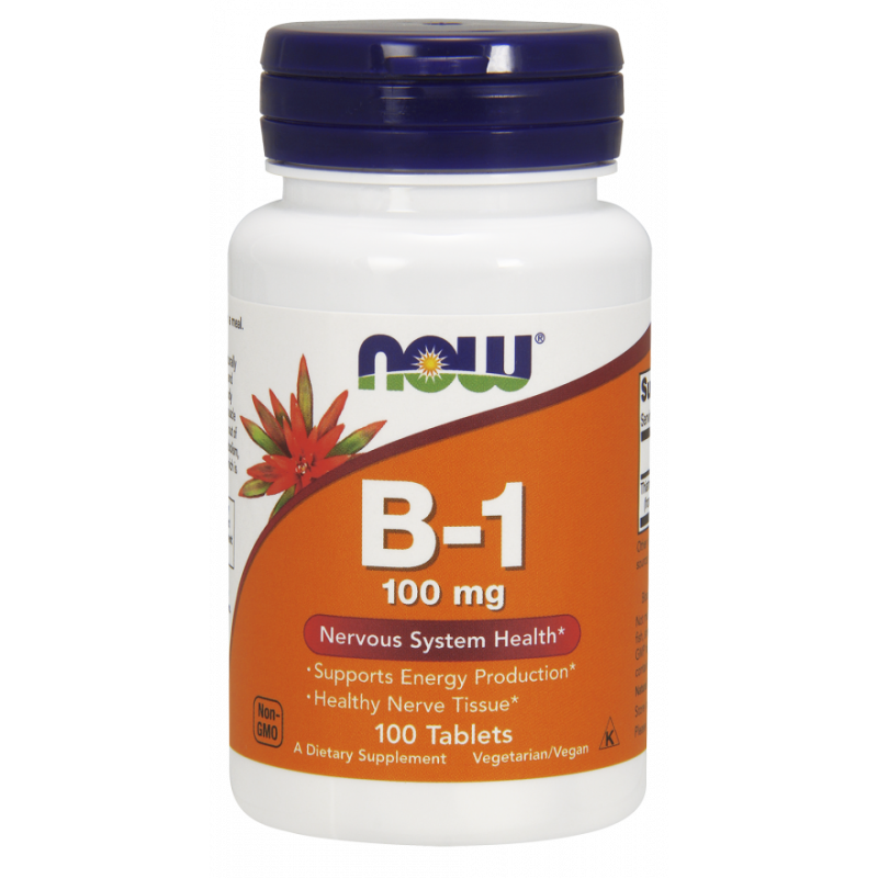 Vitamine B1 thiamine 100 comprimés NOW FOODS
