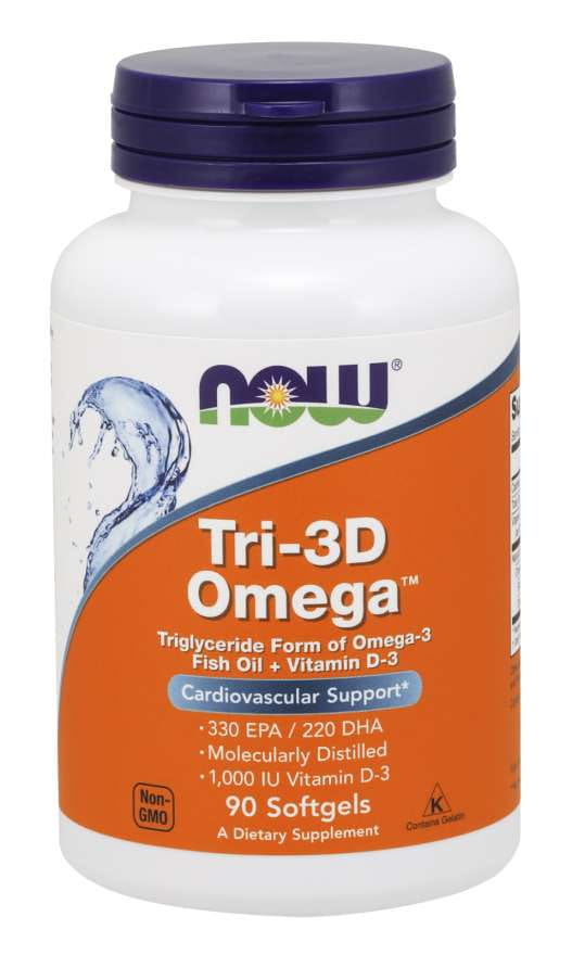 Tri3d OMEGA3 90 gélules NOW FOODS