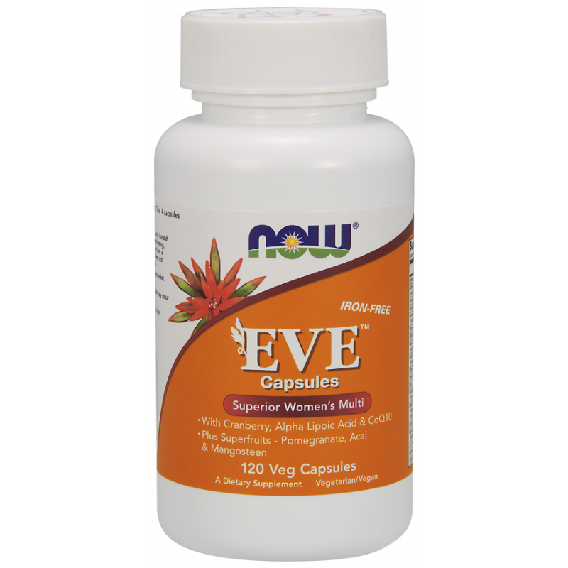 Eve superior womens multi multivitamines et minéraux pour femme veille sans fer 120 capsules NOW FOODS