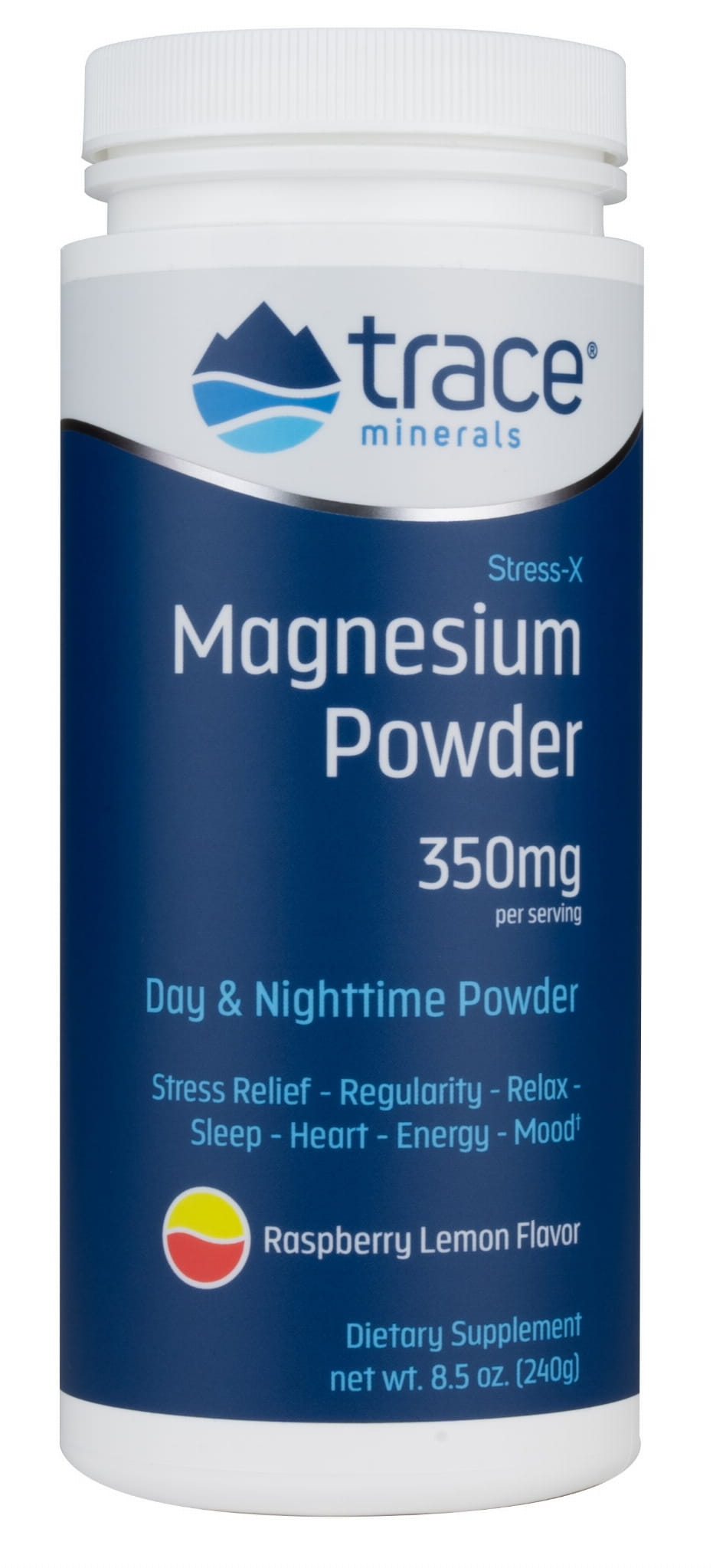 Mélange de magnésium et de minéraux anti-stress - poudre de magnésium x saveur framboise-citron 240 g OLIGO-MINÉRAUX