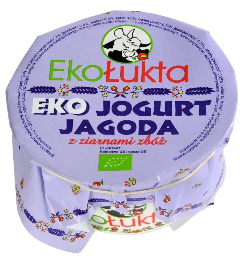 Yaourt aux myrtilles aux grains de céréales BIO 200 g - ECO ŁUKTA