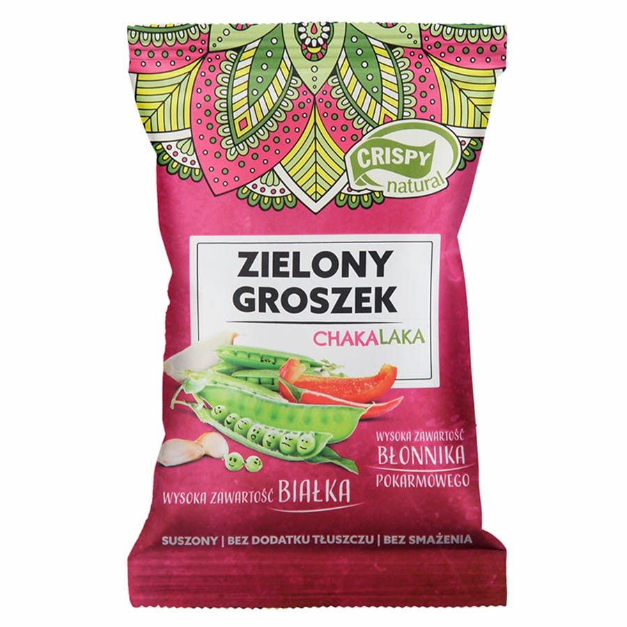 Chips de pois verts séchés - chakalaka naturel 25g CRISPY