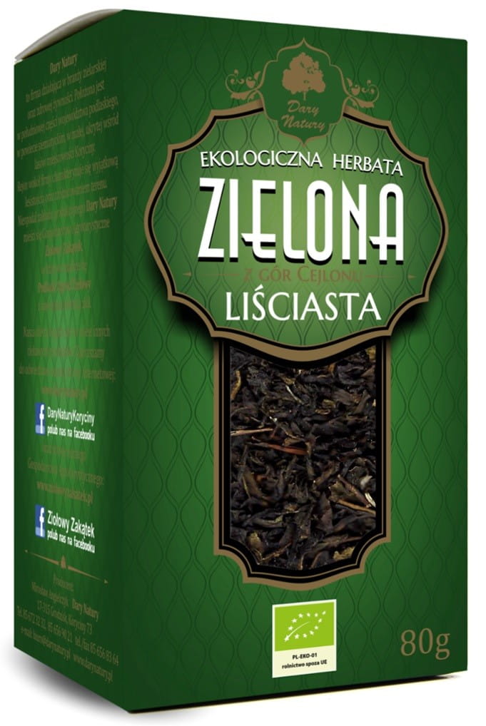 Thé vert en feuilles BIO 80 g - CADEAUX DE LA NATURE