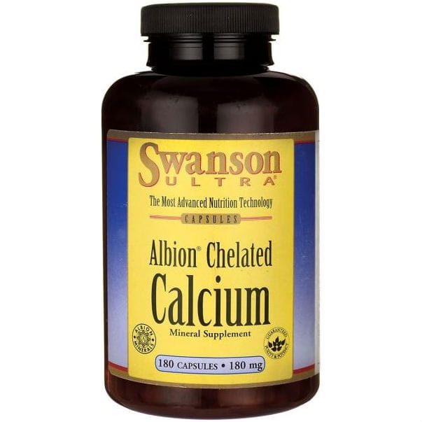 Calcium Chelate 180mg albion calcium chélaté 180 gélules SWANSON