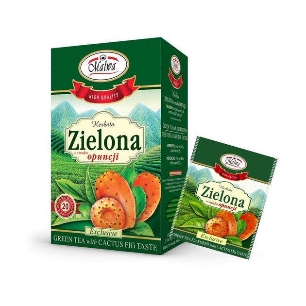 Zelený čaj + opuncie fix 20 x 15g Malwa
