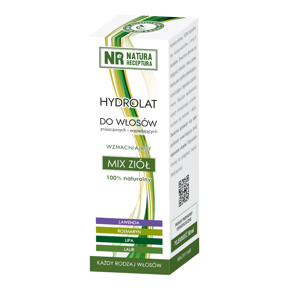हाइड्रोलेट केश मिश्रित जड़ी बूटियाँ 50ml रेसिपी नेचर