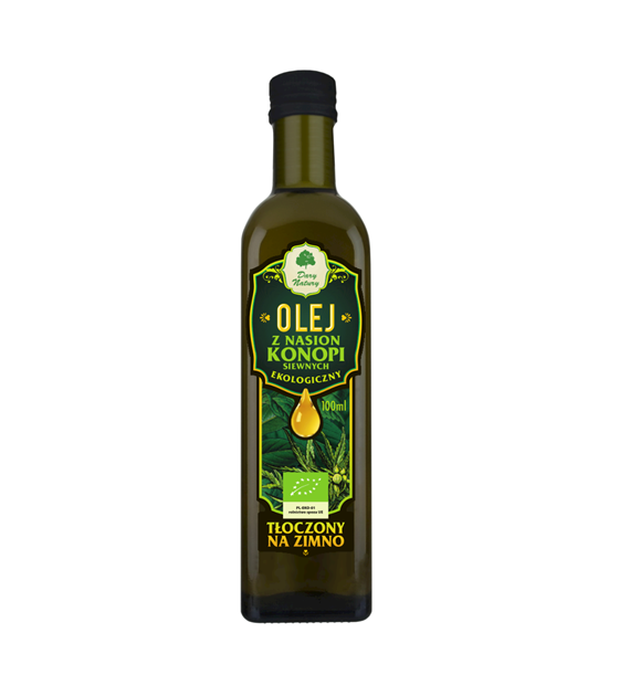 Aceite de semillas de cáñamo prensado en frío BIO 100ml DARY NATURY