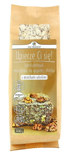 Glutenvrije notenbroodbakmix 500g FIVE CHANGES