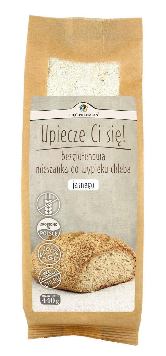 En blanding til bagning af lys brød, glutenfri 440g CINQ CHANGEMENTS