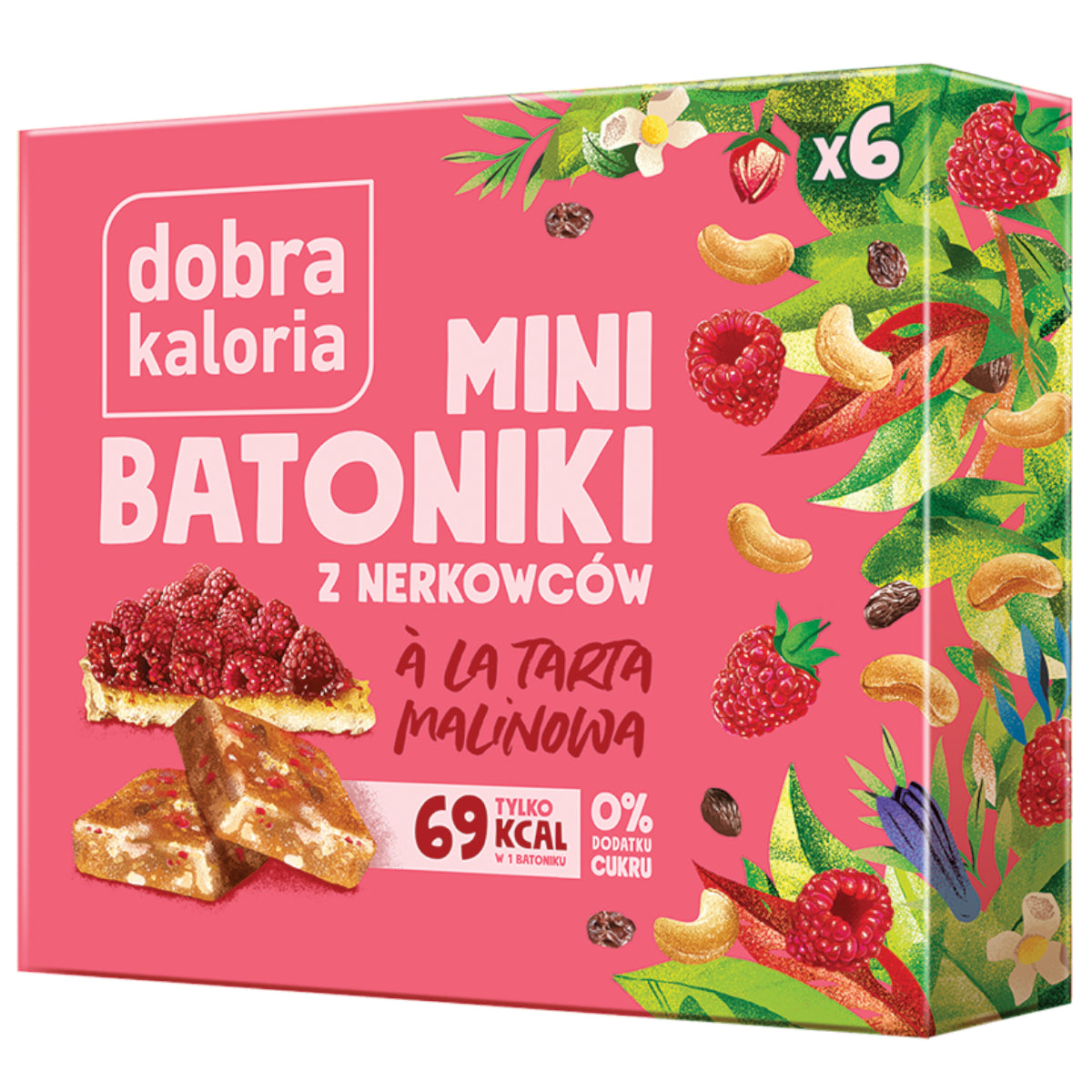 Barras mini A'LA de anacardo tarta de frambuesa (6 x 17g) GOOD KALORIA