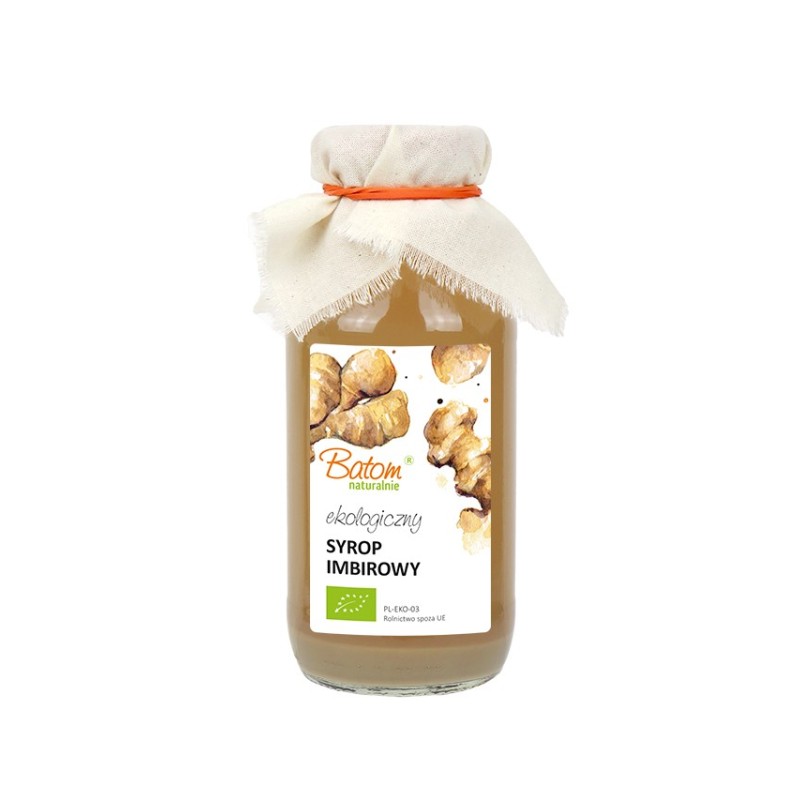 ORGANIC ginger syrup 330 ml - BATOM