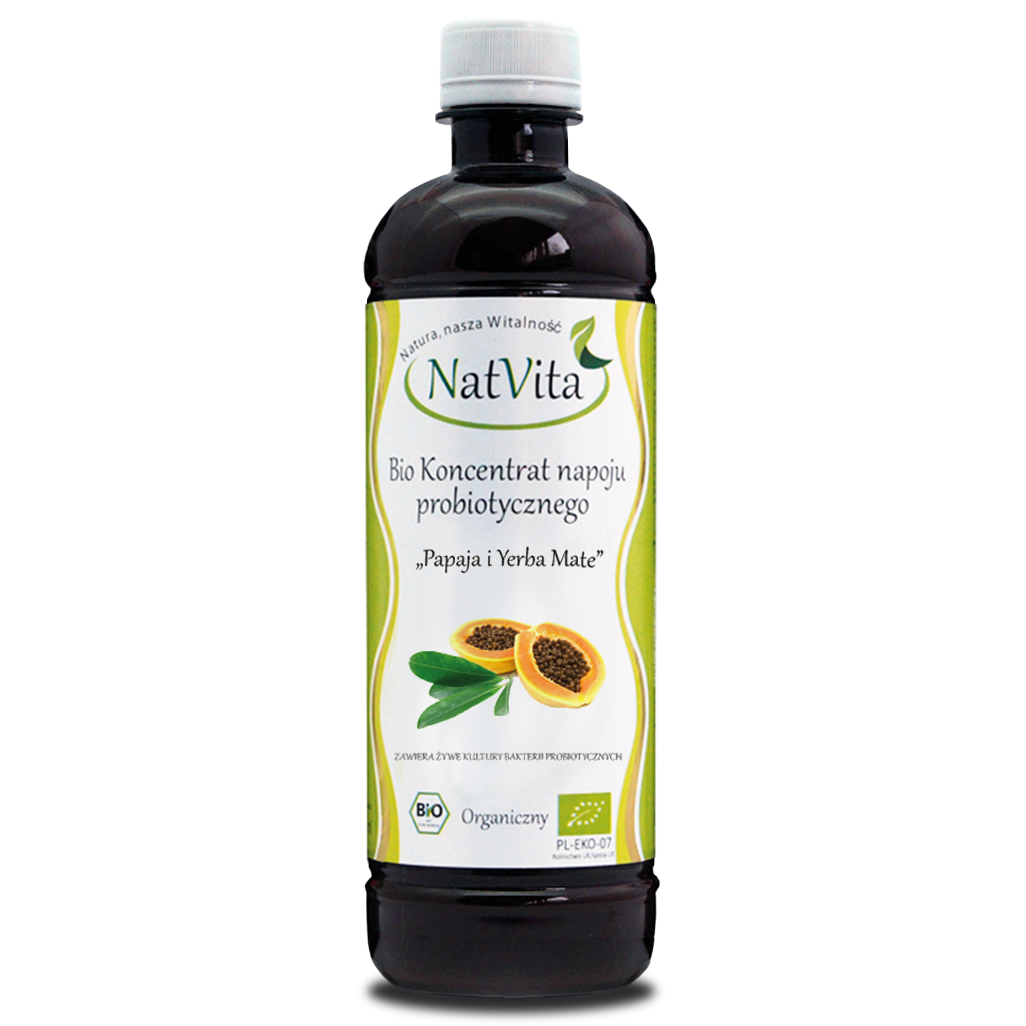 Papaye concentré probiotique de boisson probiotique BIO 500ml NATVITA