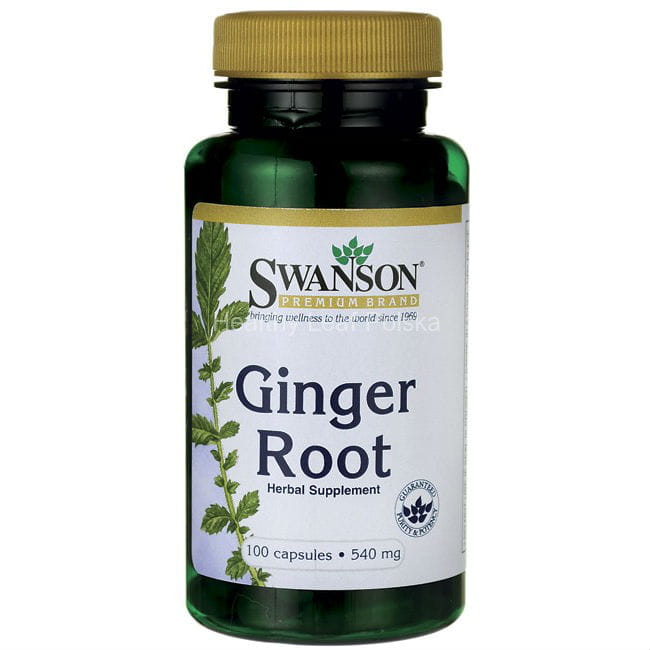 Gingembre racine de gingembre 540mg 100 gélules de SWANSON