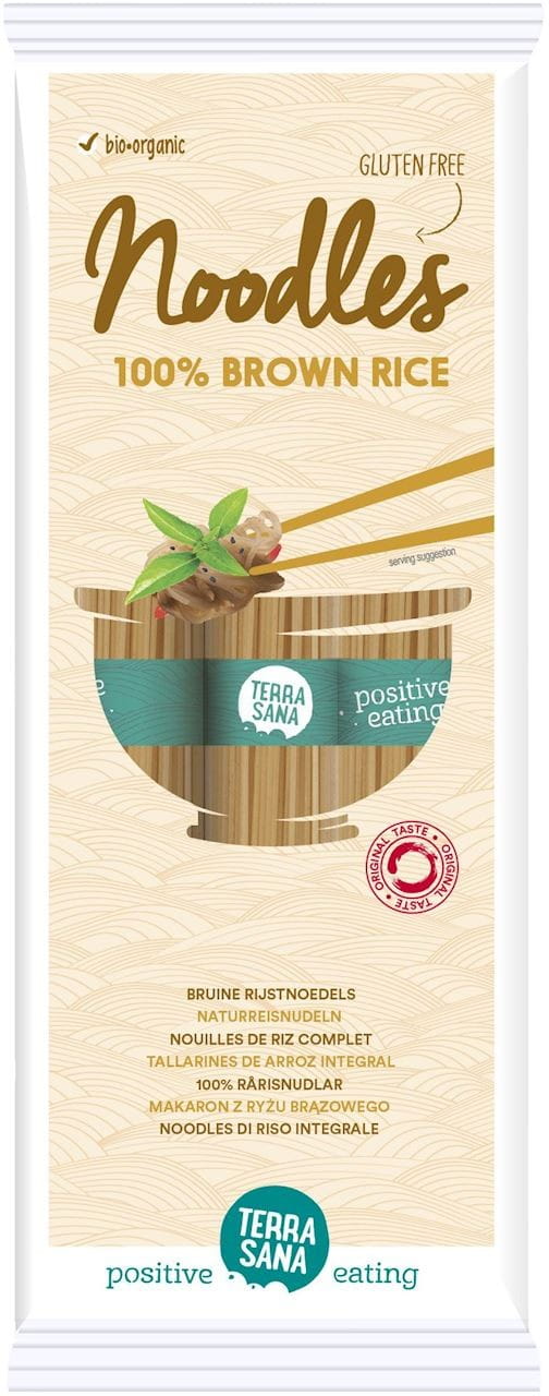 Pâtes (riz complet 100%) sans gluten BIO 250 g - TERRASANA