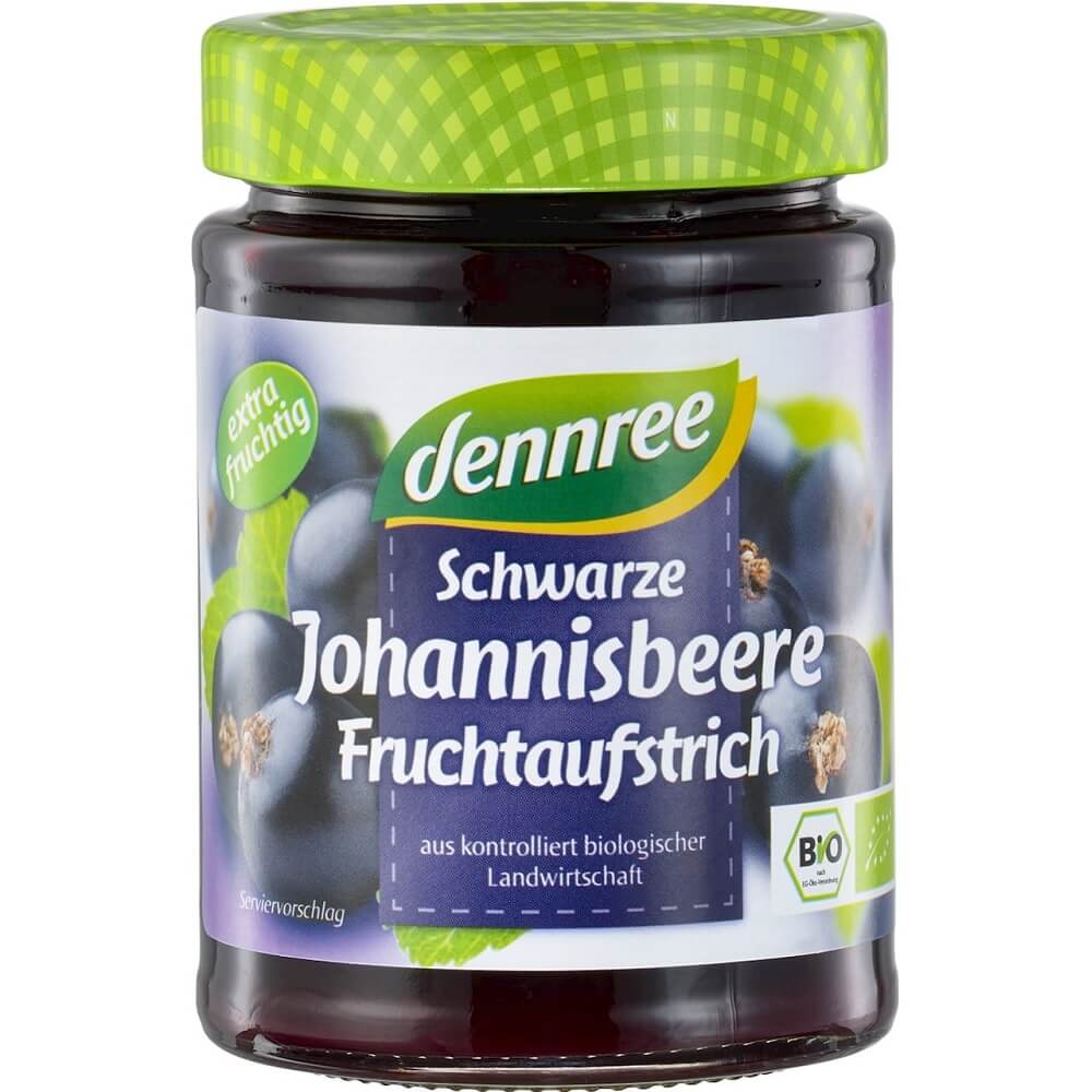 Confiture de cassis BIO 340 g - DENNREE